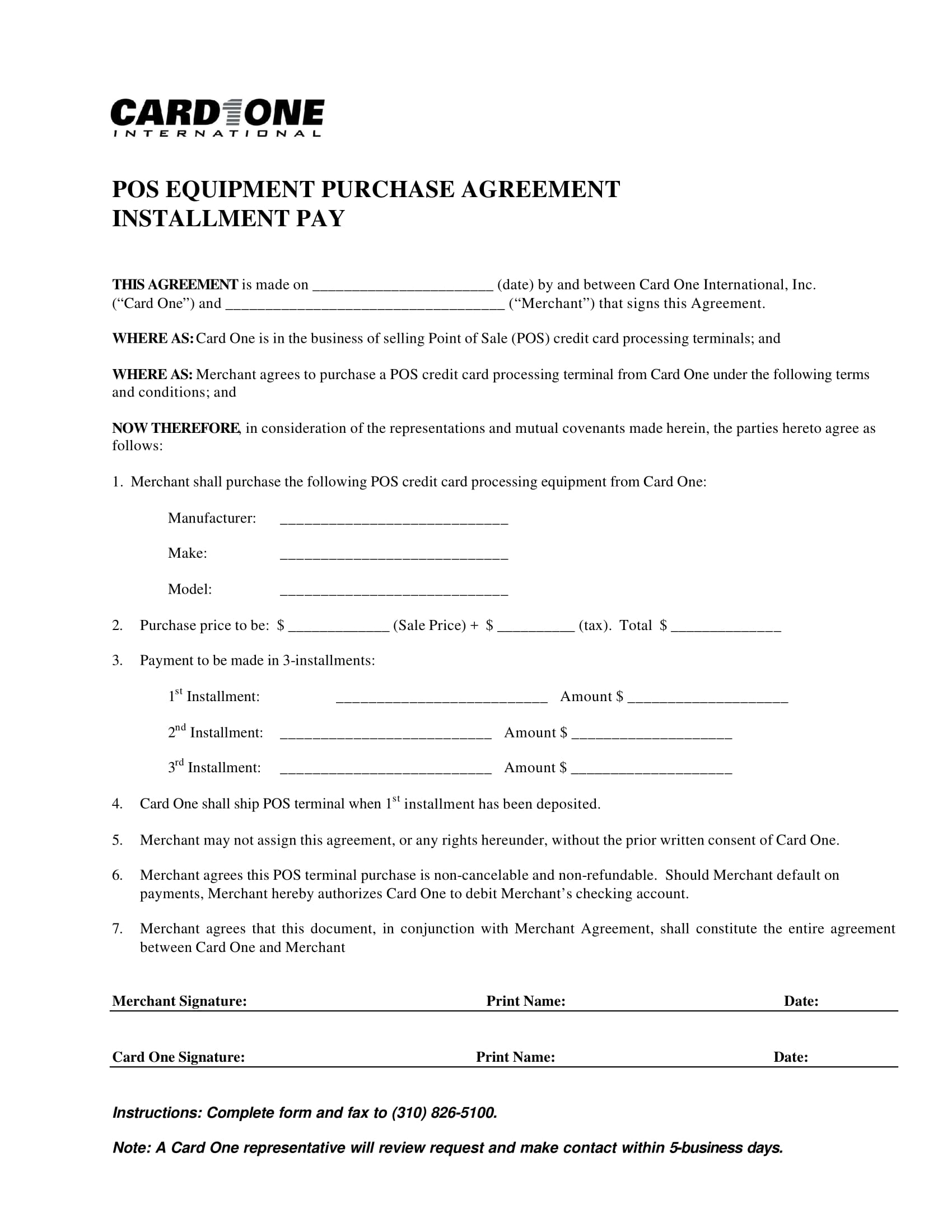 10 Equipment Purchase Agreement Examples PDF Examples