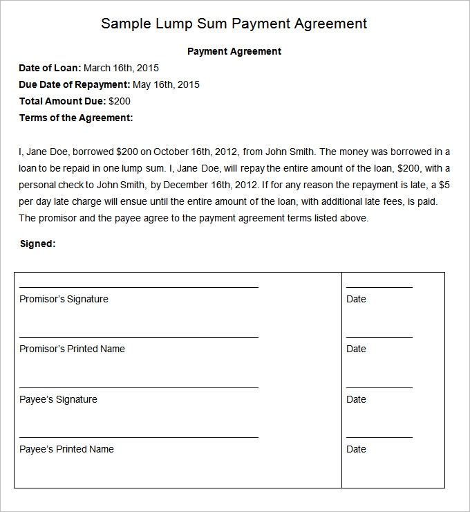 15 Payment Plan Agreement Templates In Word Google Docs Apple Pages