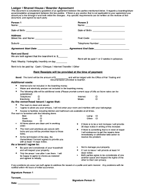 18 Printable Room Rental Agreement Shared Housing Forms And Templates 