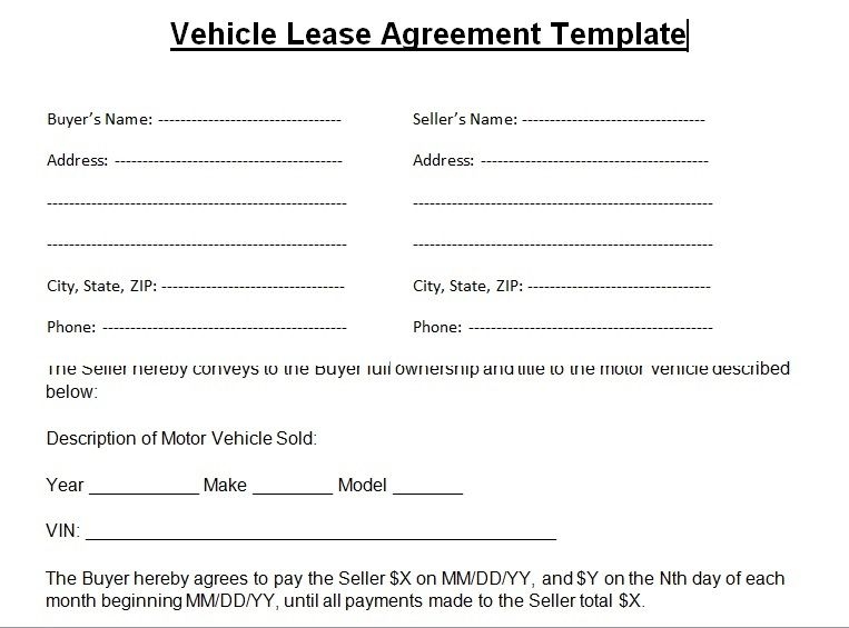 Blank Printable Car Rental Agreement Form Printable Forms Free Online