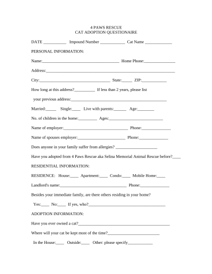 Dog Adoption Agreement Printable Blank Pet Adoption Forms Printable 