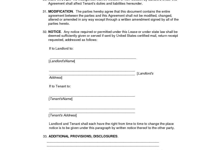 Download Free Alabama Residential Lease Agreement Printable Lease