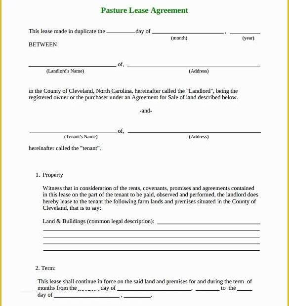 Free Hunting Lease Agreement Template Of Simple Land Lease Agreement