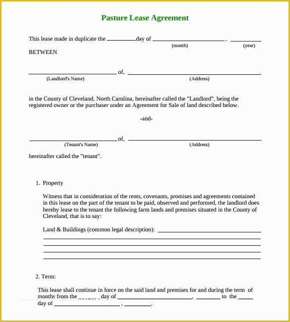 Free Hunting Lease Agreement Template Of Simple Land Lease Agreement 