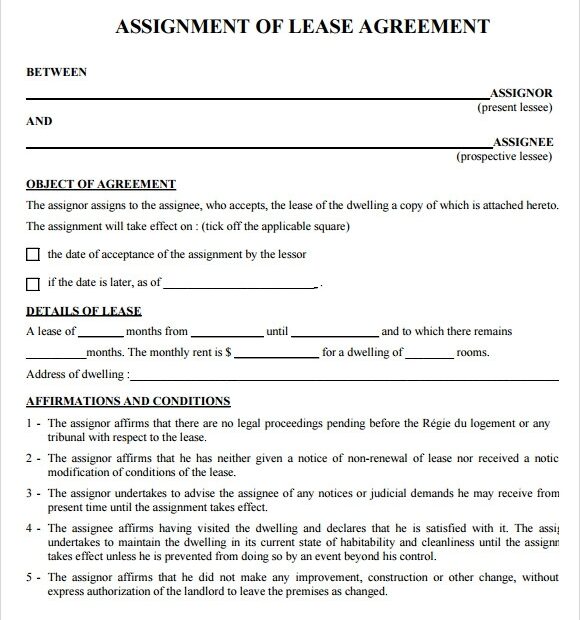 FREE Lease Agreement Template Printable Printable Lease Agreement