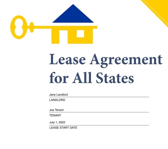 Free Lease And Rental Agreements EzLandlordForms Worksheets Library