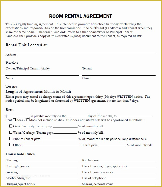 Free Nc Lease Agreement Template Of Printable Sample Free Printable 