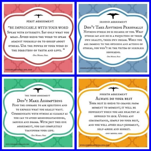 Free Printable 4 Agreements Pdf Printable Word Searches