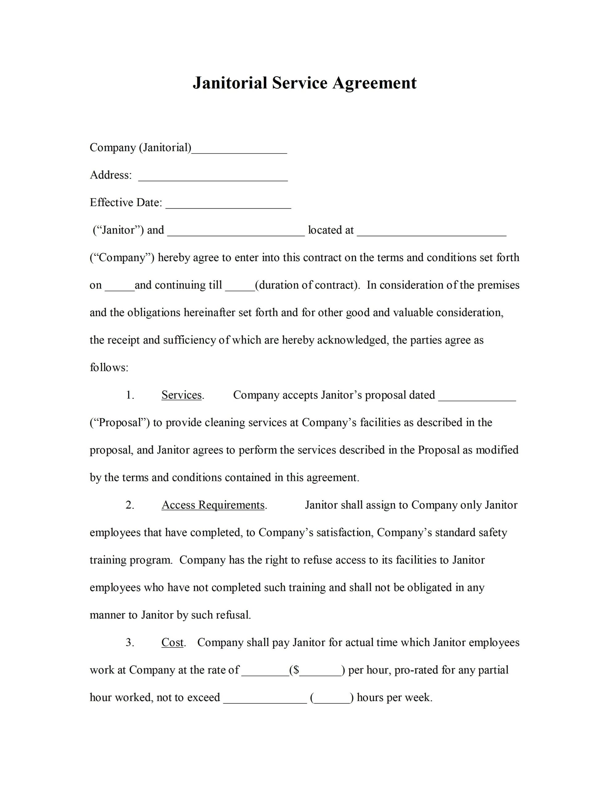 Free Printable Agreement Forms Printable Forms Free Online