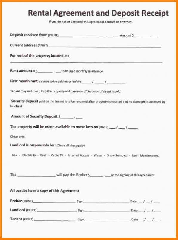 Free Printable Basic Lease Agreement