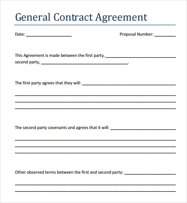 Free Printable Contract Agreement Template Printable Templates
