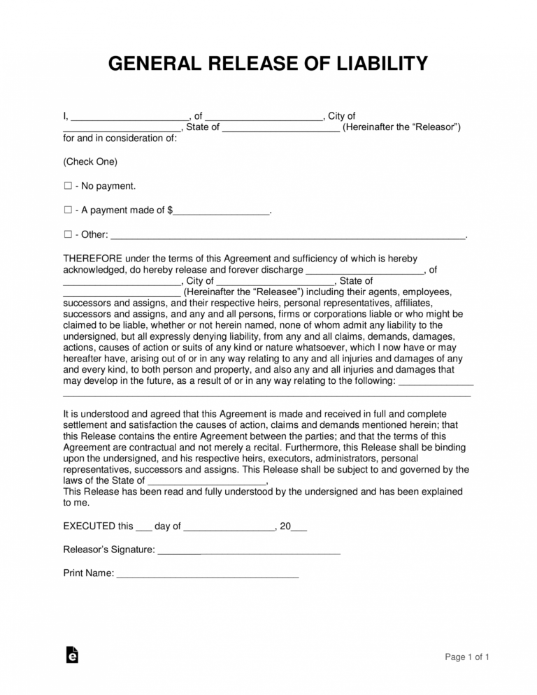 Free Printable Hold Harmless Agreement Form In Austin Tx Printable 