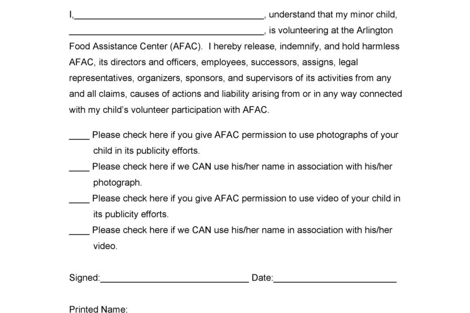 Free Printable Hold Harmless Agreement Form Printable Forms Free Online