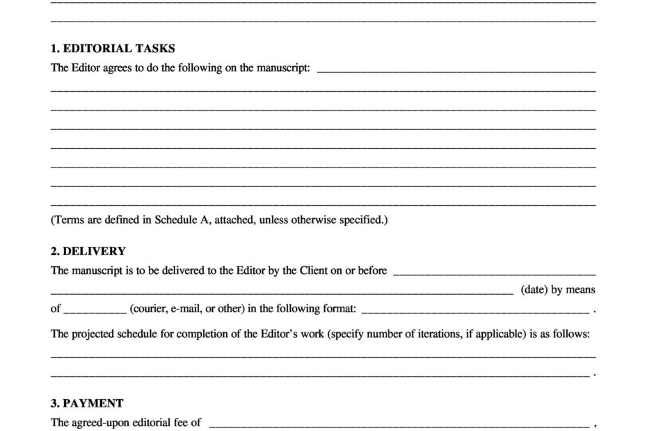 Free Printable Independent Contractor Agreement