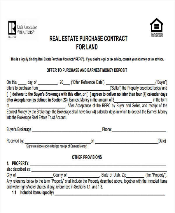 Free Printable Land Purchase Agreement Free Templates Printable