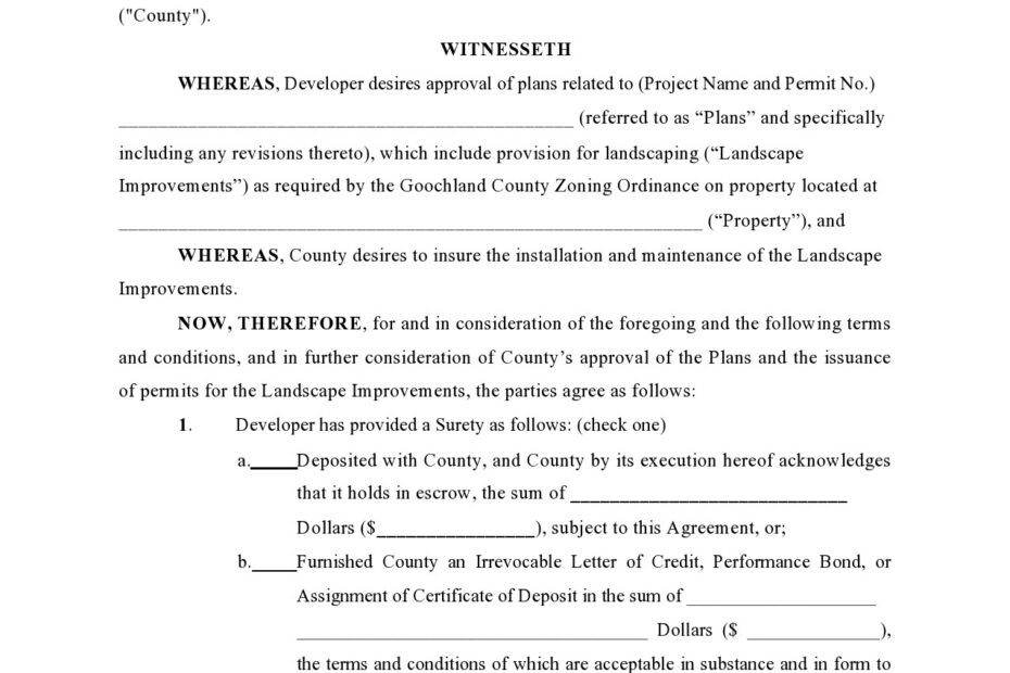 Free Printable Landscaping Contract Templates PDF Word 58 OFF