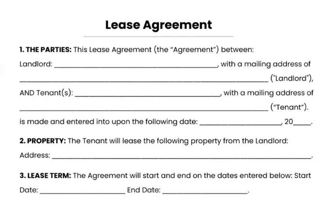 Free Printable One Page Rental Agreement Download Free Printable One 