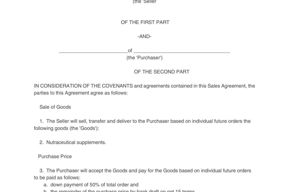 Free Printable Purchase Agreement Forms Printable Forms Free Online