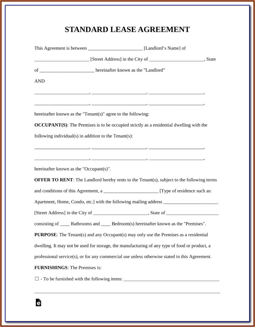 Free Printable Renters Agreement Form Form Resume Examples pv9w1MeV7A