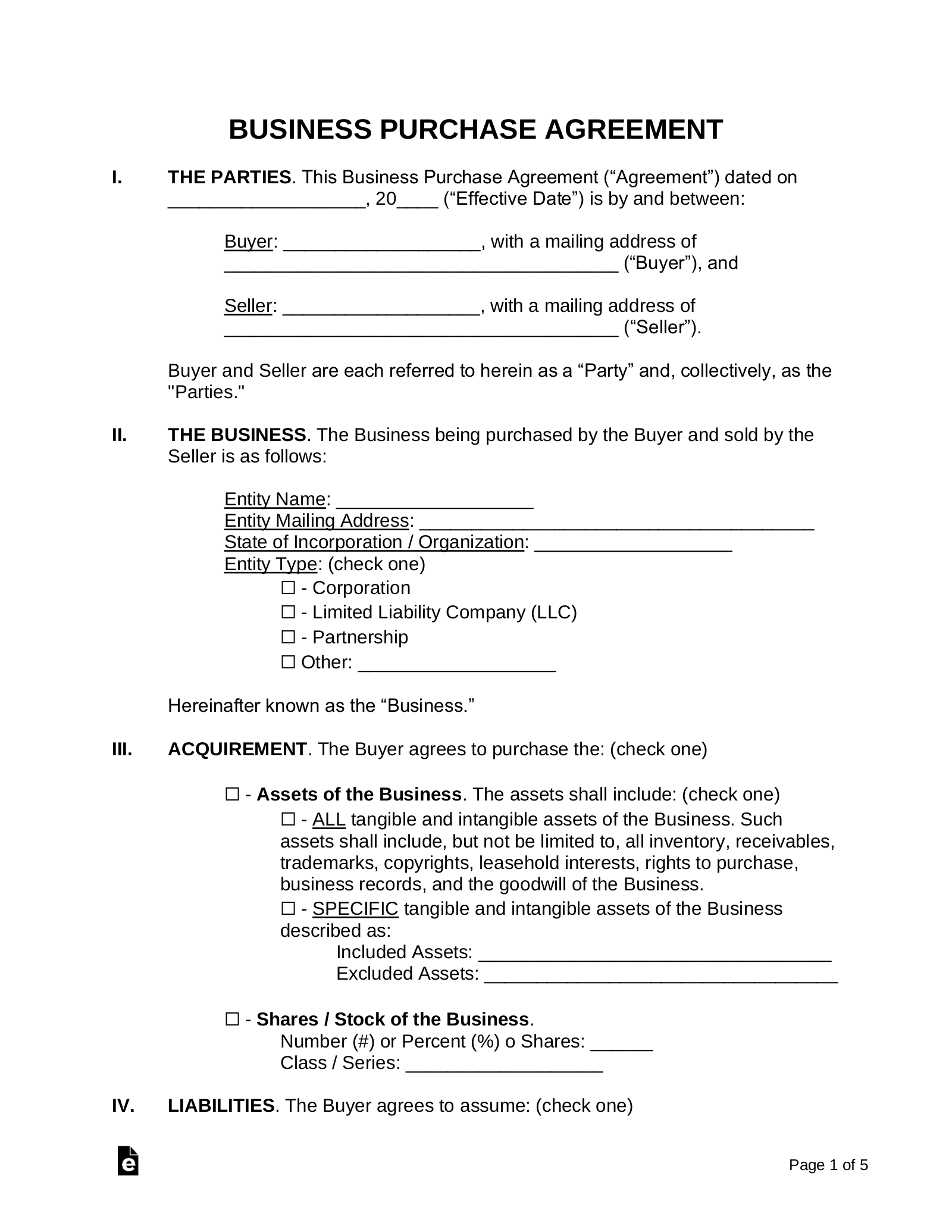 Free Purchase Agreement Template Printable Pdf Word Vrogue co