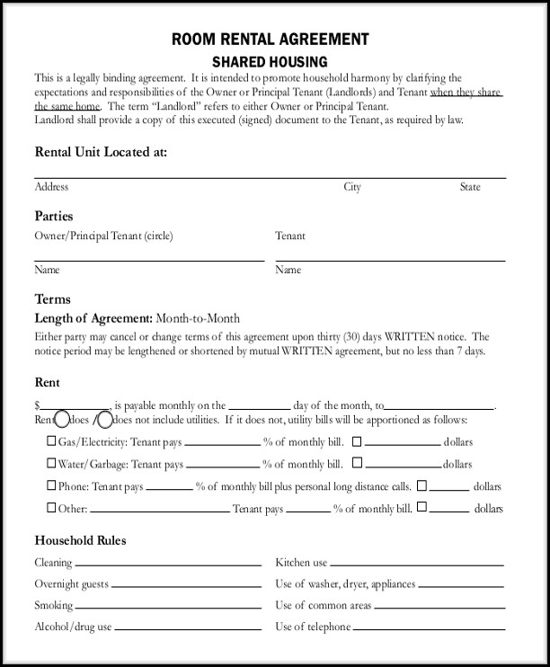 Free Spanish Rental Agreement Template