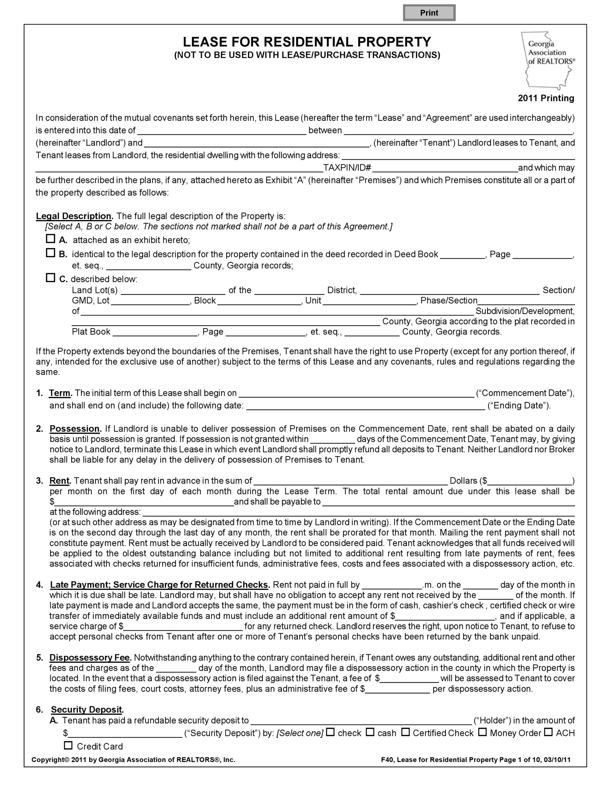 Free Week To Week Weekly Lease Agreement Template Pdf Word Free 