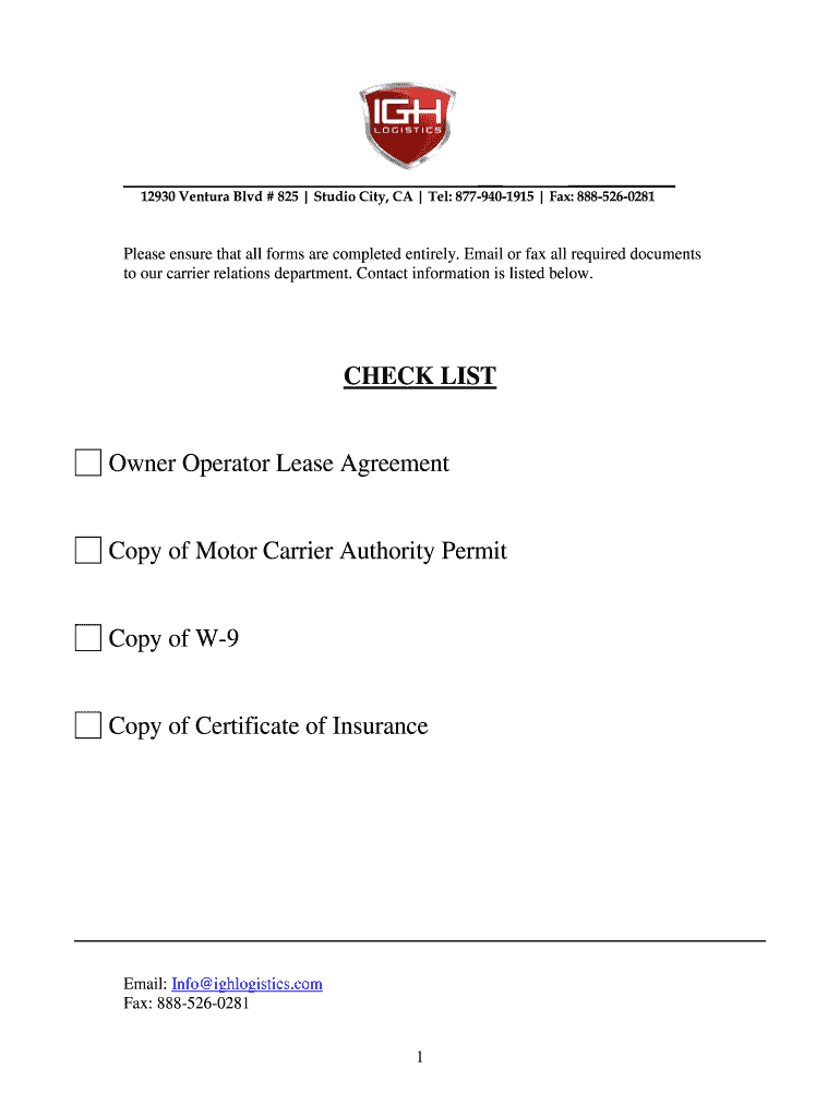 Owner Operator Lease Agreement Template Sfiveband