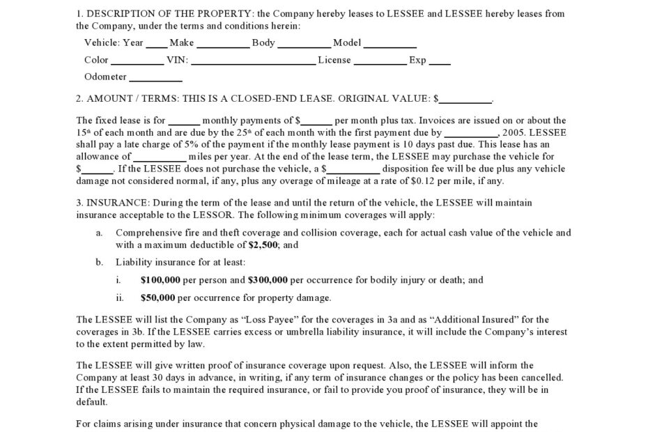 Pdf Printable Car Rental Agreement Form Printable Forms Free Online