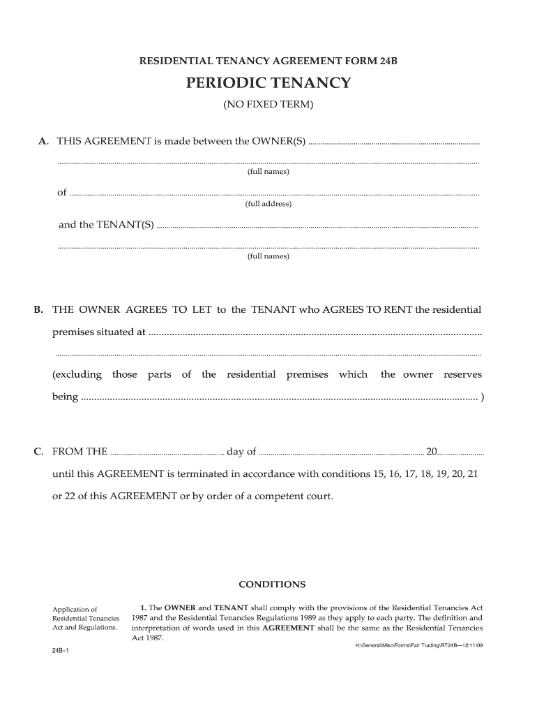 Periodic Tenancy Agreement Template Uk Fill Online Printable 