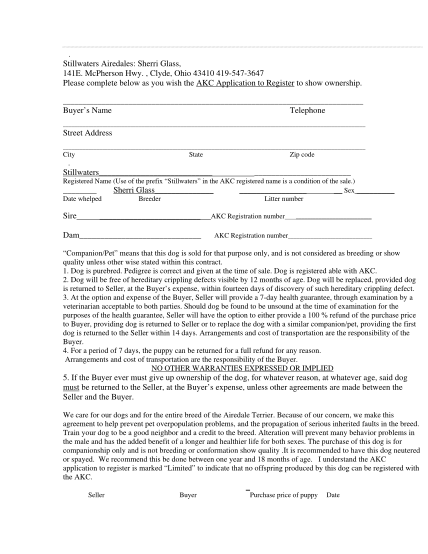 Pet Ownership Agreement Printable Dog Transfer Of Ownership Form 