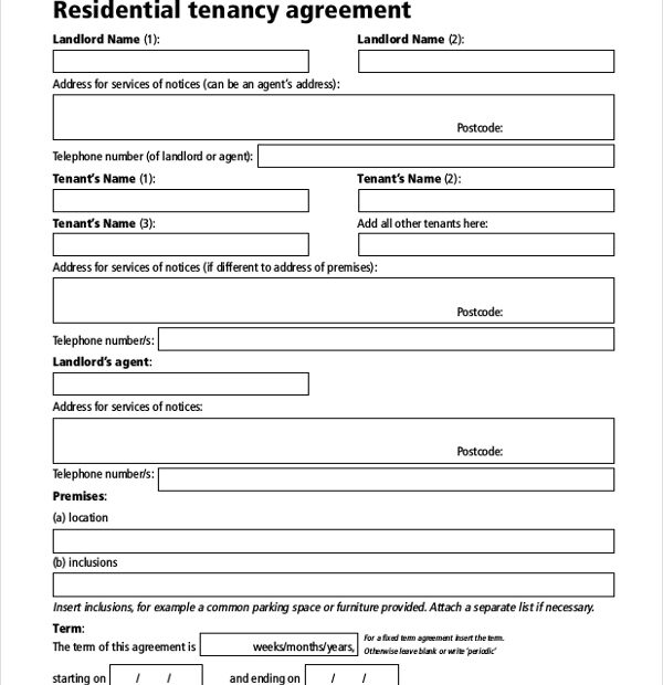 Printable Basic Lease Agreement PDF Printable Lease Agreement
