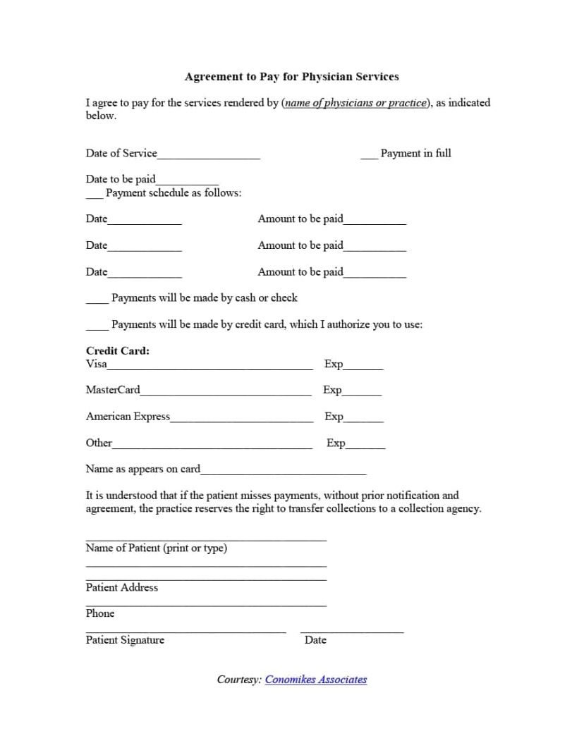 Printable Employee Credit Card Agreement Template
