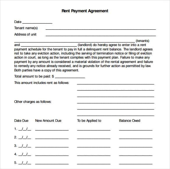 Printable Payment Plan Agreement Template Printable Templates