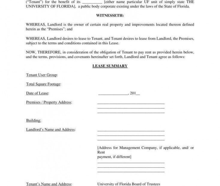Printable Renters Agreement Contract Template Excel Sample Steemfriends