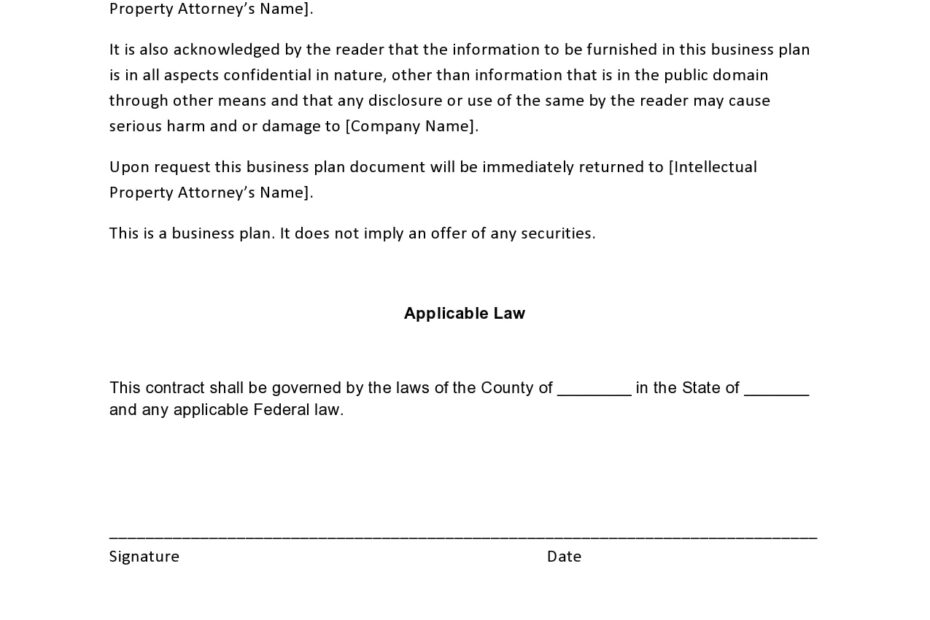 Printable Simple Confidentiality Agreement Template Word Printables