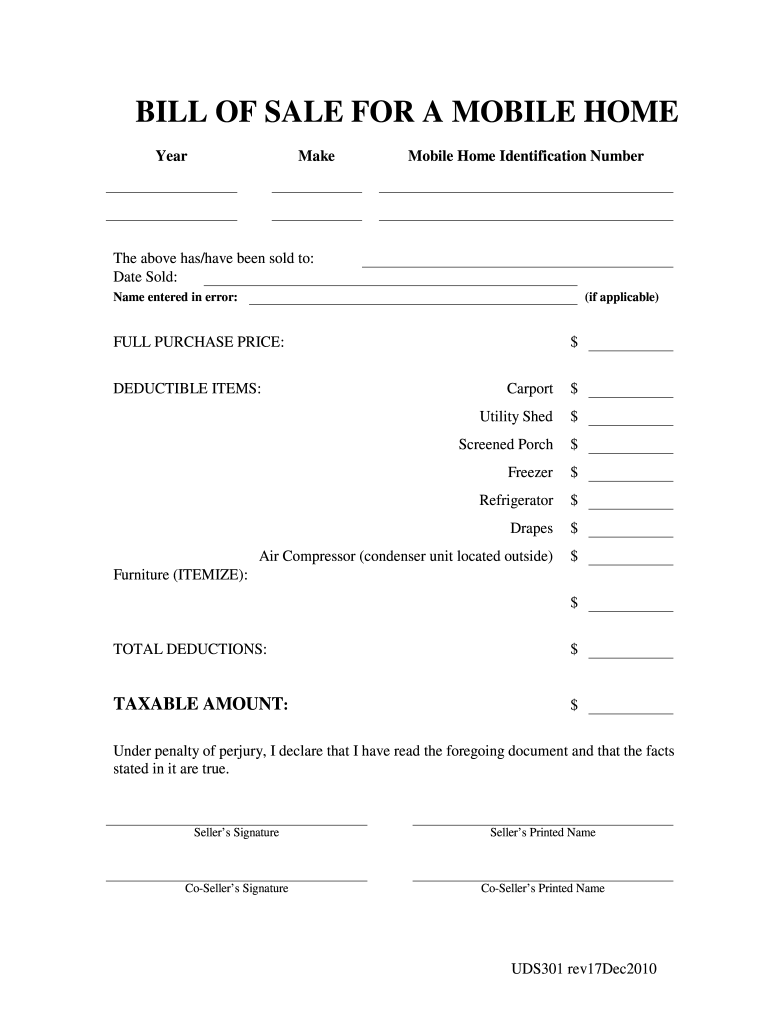 Printable Simple Mobile Home Purchase Agreement Print Vrogue co