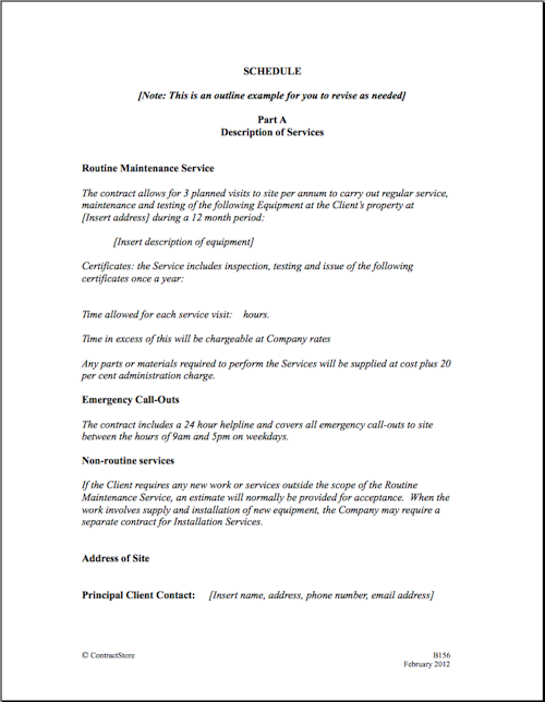 Service Agreement Template Free Printable Documents