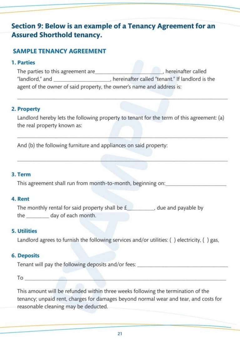 Simple Tenancy Agreement Templates Pdf Free Premium Templates Regarding 